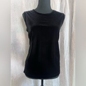 Jaclyn Smith Black velvet tank